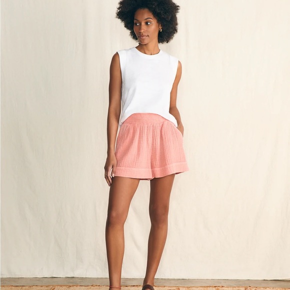 Faherty Sunwashed Slub Muscle Tank Top White XL - Picture 4 of 11